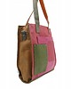 torby na ramię Torebka damska shopper, pojemna, skórzana ze skrawków kolorowa OLIVKA 1