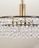 lampy wiszące Żyrandol mosiężny, duński design, lata 70, produkcja: Dania 7
