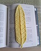 zakładki do książek Zakładka do książki piórko handmade 2