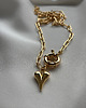 złote naszyjniki Naszyjnik Heart Chain 3