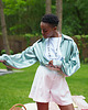 koszule damskie  Sage Silk Shirt 2