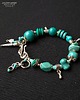 bransoletki z kamieni naturalnych Boho chic. Bransoletka z zawsze modnymi turkusami Znakomity PREZENT  handmade 2