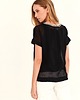 t-shirt damskie Bluzka  z dzianinowym topem 4