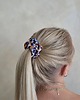 gumki do włosów Gumka jedwabna, scrunchie, frotka cętki w chaosie MIDI 2