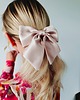spinki i klamry do włosów Kokarda spinka klamra jedwabna pearl blonde 100% jedwabna 22 momme 1