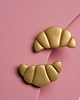 kolczyki z masy plastycznej Pojedyncze sztyfty Rogale Croissanty 2