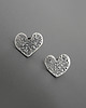 kolczyki srebrne Kolczyki Serce - srebro 2