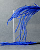 kolczyki wire wrapping Srebrne kolczyki PIÓRA EMU kobaltowe 3