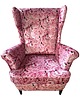 fotele Fotel uszak Flamingos we wzory, kolorowy, patchwork, welurowy 7
