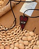 wisiory Czerwony Naszyjnik Wisior szklany Amulet Trzecie oko Witraż w stylu Tiffany 1