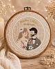 Ślub - inne Personalizowana pamiątka ślubna, haft w oprawie vintage 5