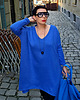 swetry damskie Sweter oversize V szary 5
