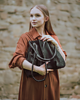 torby na ramię Marlena czarna torba z naturalnej wytrzymałej skóry od LadyBuq 3