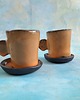 filiżanki Dwie ręcznie robione eramiczne filizanki do espresso 4