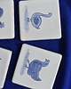 podkładki do kuchni Kafle ręcznie malowane- podkładki ceramiczne drób 3