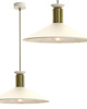 lampy wiszące Kaszmirowa lampa sufitowa z dużym kloszem 36 cm 4