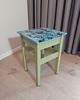 stołki Własnoręcznie malowany handmade taboret w pastelowych kolorach art deco 5