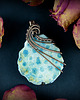 wisiory Koral fossil wisiorek wire wrapping 5
