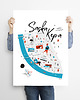 plakaty Warszawa Mapa Saska Kępa plakat 50x70 cm 1