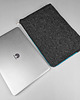 etui na laptopa GRAFITOWE ETUI MacBook turkusowy zamek 8