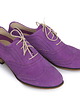 półbuty damskie Skórzane półbuty jazzówki Zapato model 246 fioletowy nubuk 1