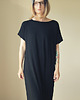 sukienki maxi damskie Sukienka tshirt oversize Czarna 3