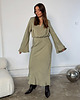 sukienki midi damskie Sukienka Desire olive lyocell 4