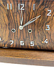 zegary Zegar kominkowy Art Deco fornir orzechowy, mechaniczny, Niemcy Lata 20. XX w. 9