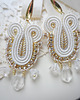 Biżuteria ślubna Boho ślubne kolczyki soutache 1
