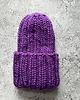 czapki damskie Czapka z wełny peruwiańskiej Buran neonowy fiolet 1