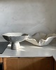talerze, miski Organiczna Ceramiczna Patera Na Owoce Sałaty Perłowo Brązowa 9