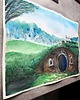 grafiki i ilustracje Norka hobbit obraz akwarela papier 35x50 Władca Pierścieni LOTR film książka 4