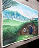 grafiki i ilustracje Norka hobbit obraz akwarela papier 35x50 Władca Pierścieni LOTR Tolkien 4