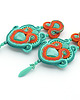 kolczyki soutache Lato w stylu boho 2 2