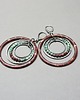 kolczyki wire wrapping Wianki  circle /chocolate/ kolczyki 3