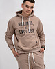 bluzy męskie Bluza męska  z kapturem  ,,No Limits No Excuses" capucino 1