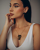 naszyjniki - inne Naszyjnik z Sową - Ręcznie Szyta Biżuteria z Kryształów Preciosa 2