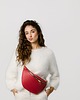 saszetka nerka Beani bag maxi - skórzana nerka - czerwona 1