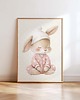 obrazy i plakaty do pokoju dziecięcego Plakat Na Ścianę Dla Dziewczynki Różowe króliczki nr. 14 1