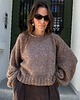swetry damskie  Jedwabny sweter Crafted Huzelnut malenage 7