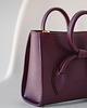torebki do ręki BOW BAG - skórzana torebka - bakłażan 3