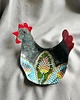 ozdoby wielkanocne Czarna kura ceramiczna talerzyk L1 2