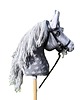zabawki - inne Hobby horse A4 szary jabłkowity koń na kiju 7