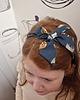 ozdoby do włosów dla dzieci Granatowa opaska z kokardką 2