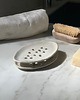 mydelniczki Ceramiczny Zestaw Łazienkowy z Owalną Mydelniczką Perłowa Biała 7
