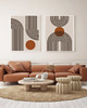 grafiki i ilustracje DWA PLAKATY mid century abstrakcyjne 6