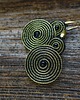 kolczyki soutache Czarno- złote spirale  kolczyki soutache 3