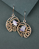 kolczyki wire wrapping Kolczyki z surowym ametystem 5