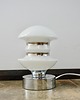 lampy stołowe Lampka Space Age, lata 80., chrom i szkło, E14 3