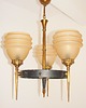 lampy wiszące Żyrandol vintage z lat 60., Mid-Century Modern 5